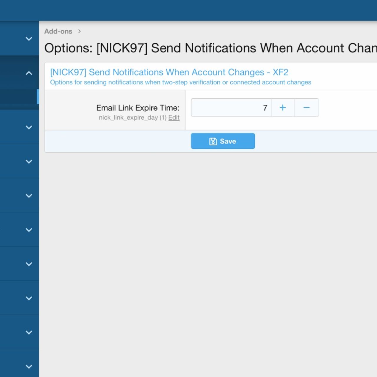 [NICK97] Send Notifications when Account Changes - XF2